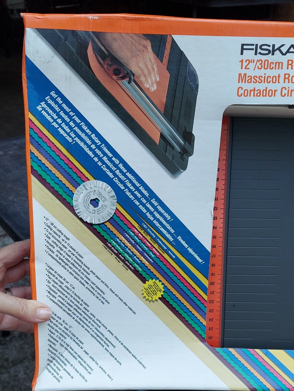 Fiskars 12" Rotary Trimmer - Orange & Black